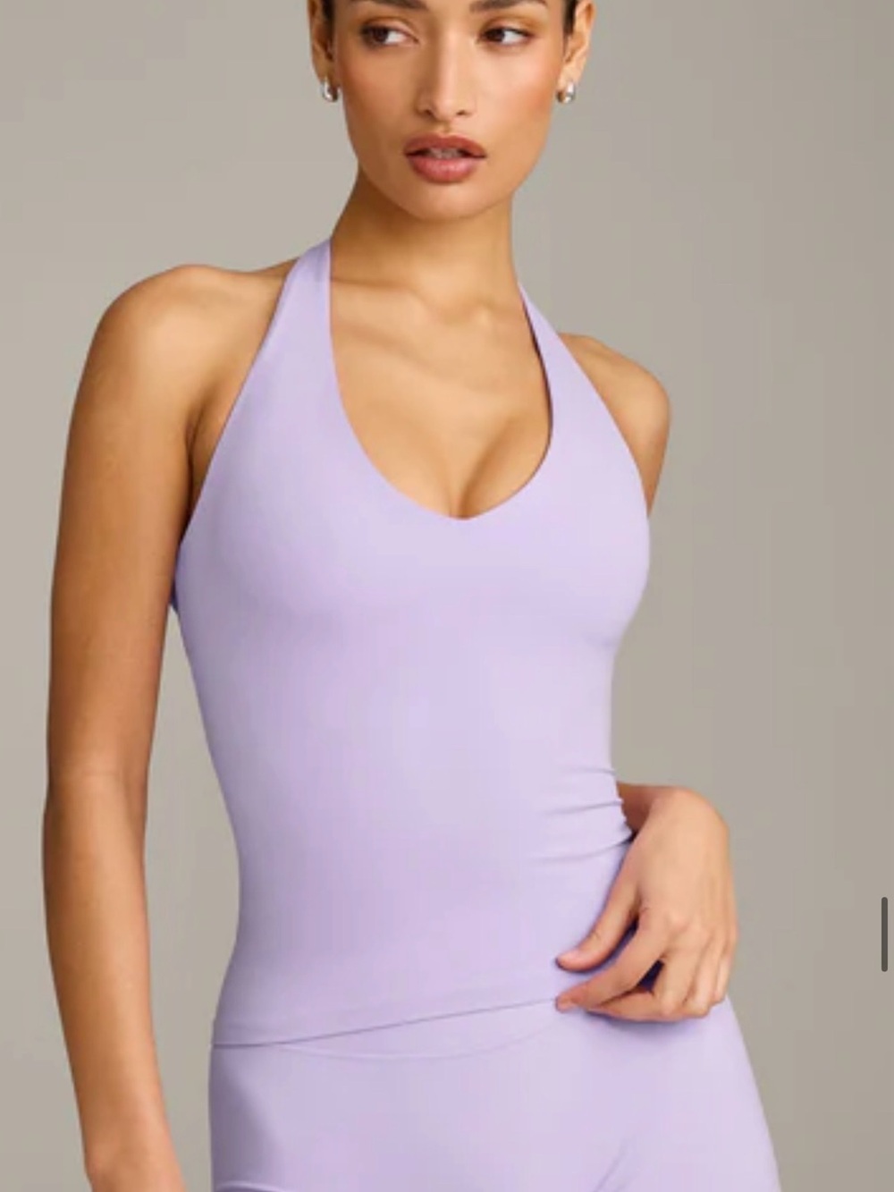 Lilac Halter Active Tank Top - Women